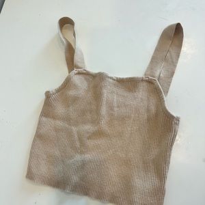 2 Bella Cropped beige Tank